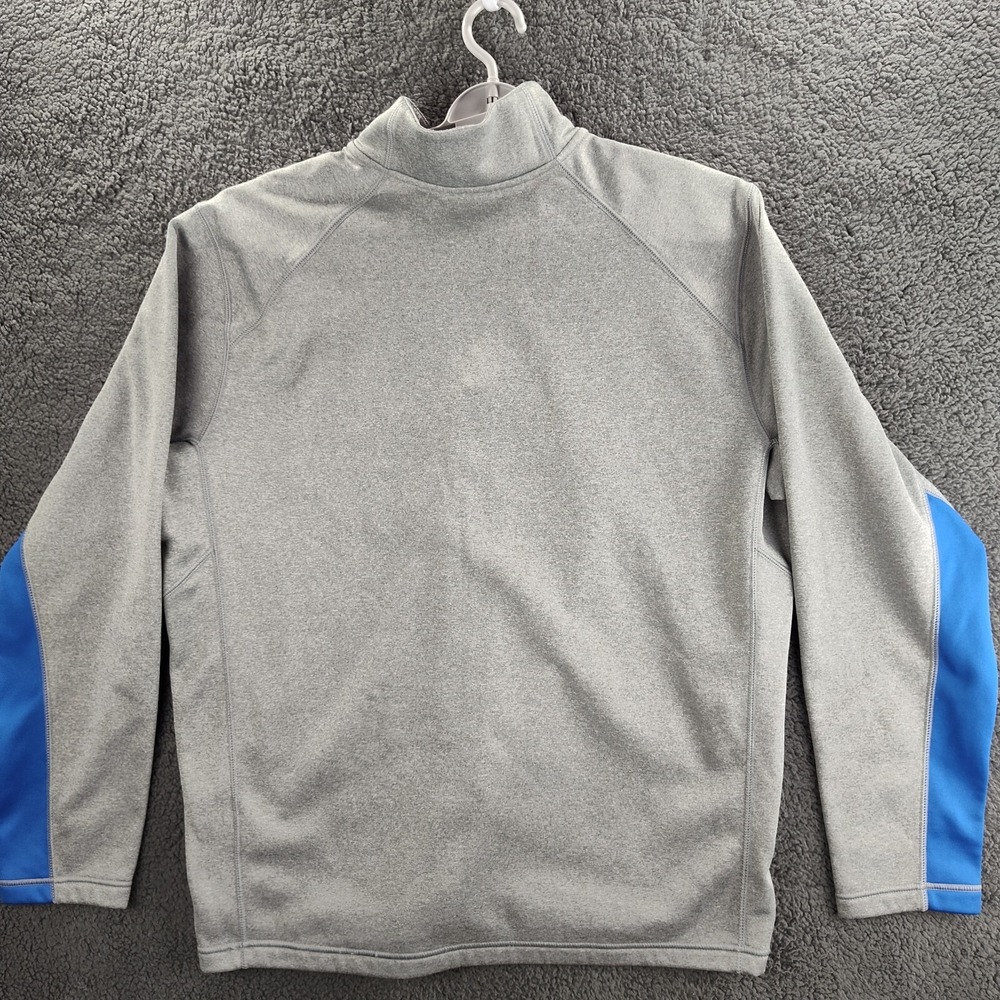 Nike Therma Fit Sweater Gray Blue Men's XL Long Sleeve 1/4 Zip Pullover Casual - Picture 10 of 12